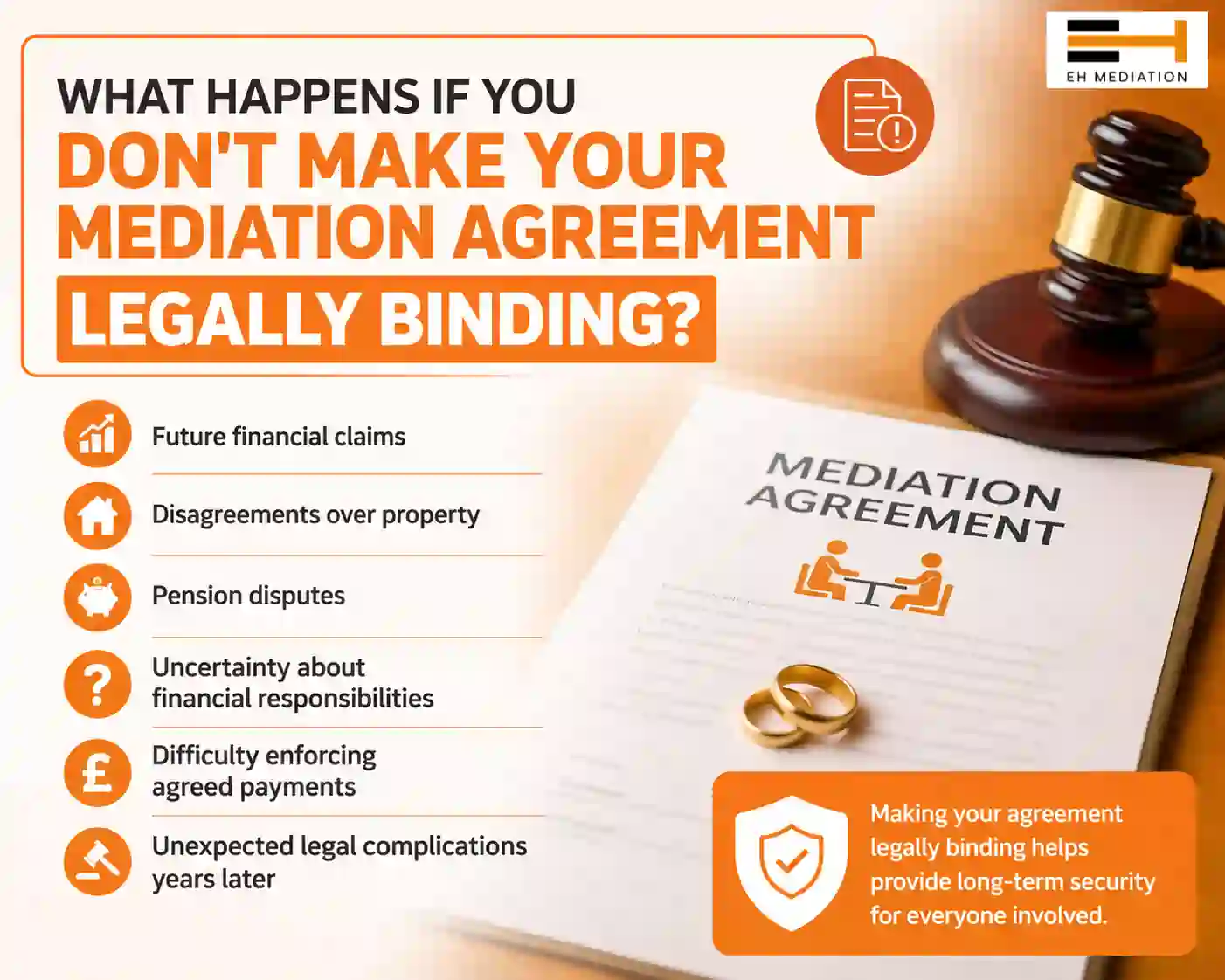 What Happens If You Don't Make Your Mediation Agreement Legally Binding Braintree?